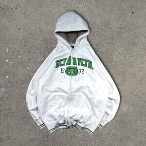 Vintage Y2K White Ecko Unlimited Hoodie Baggy HipHop Jesse Pinkman Size M